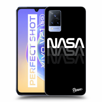 Picasee silikonowe przeźroczyste etui na Vivo V21 5G - NASA Triple