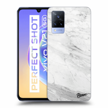 Etui na Vivo V21 5G - White marble