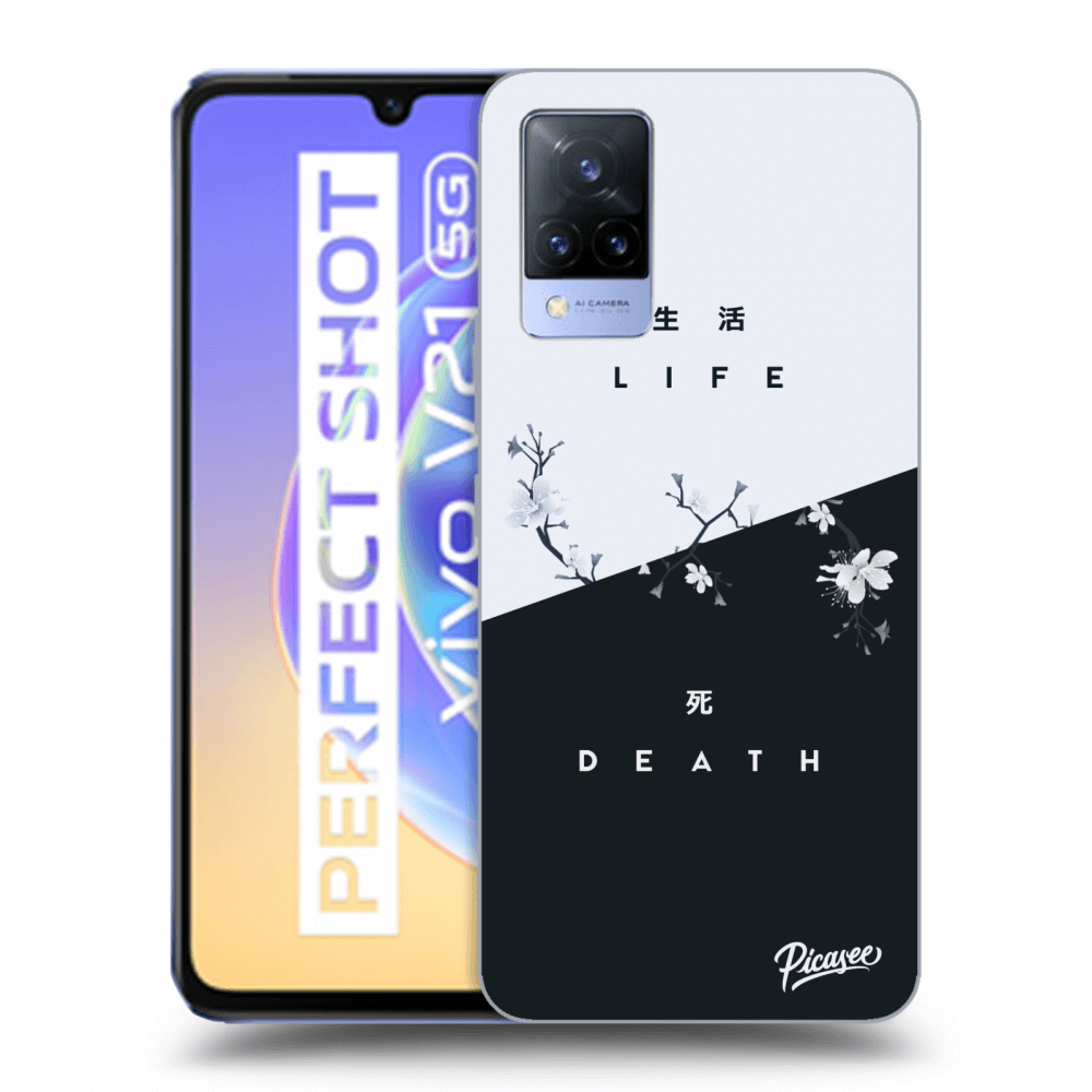 Picasee silikonowe przeźroczyste etui na Vivo V21 5G - Life - Death