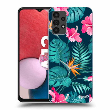 Etui na Samsung Galaxy A13 4G A135 - Pink Monstera