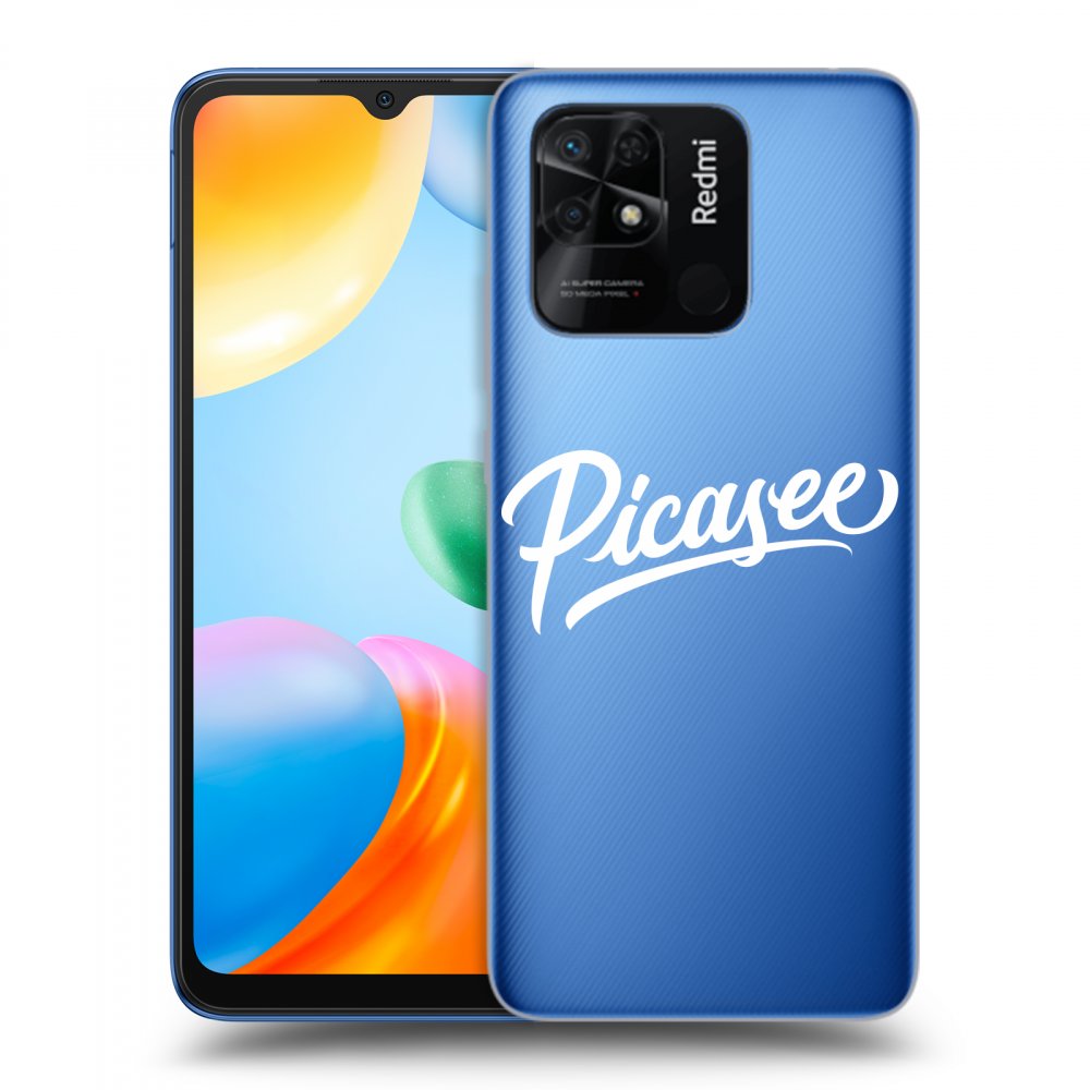 Picasee silikonowe przeźroczyste etui na Xiaomi Redmi 10C - Picasee - White
