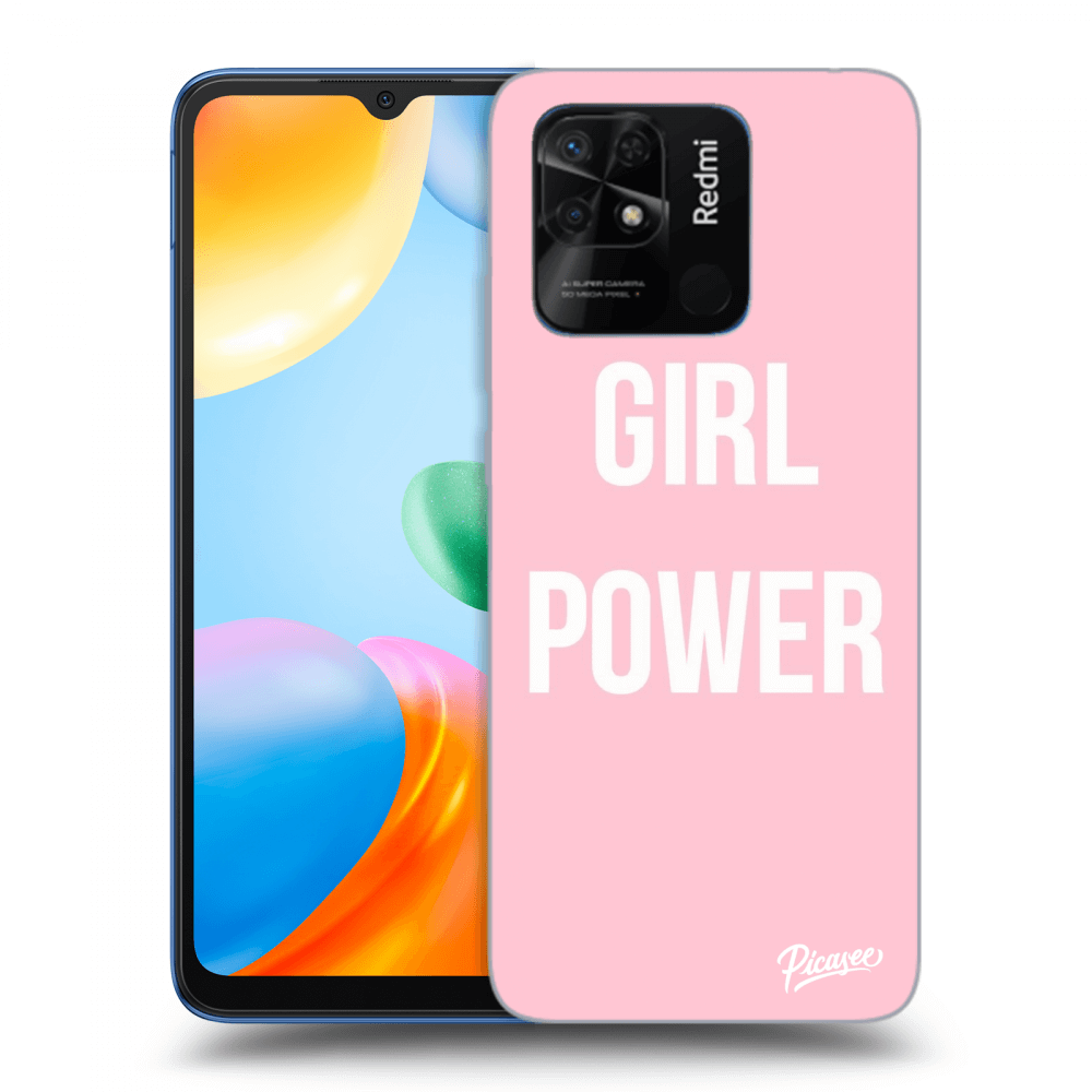 Picasee silikonowe przeźroczyste etui na Xiaomi Redmi 10C - Girl power