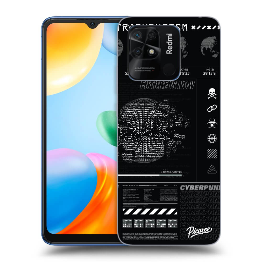 Picasee silikonowe czarne etui na Xiaomi Redmi 10C - FUTURE