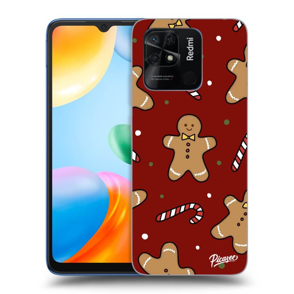 Picasee silikonowe czarne etui na Xiaomi Redmi 10C - Gingerbread 2