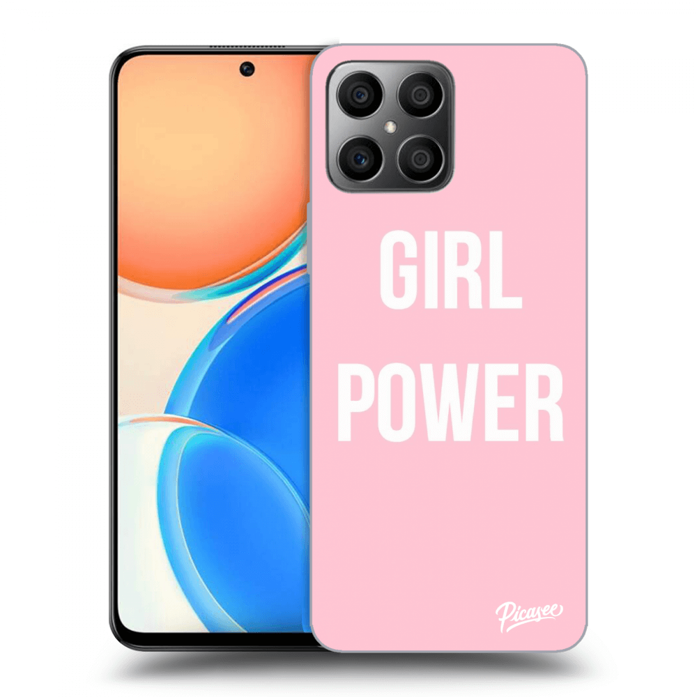 Picasee silikonowe przeźroczyste etui na Honor X8 - Girl power