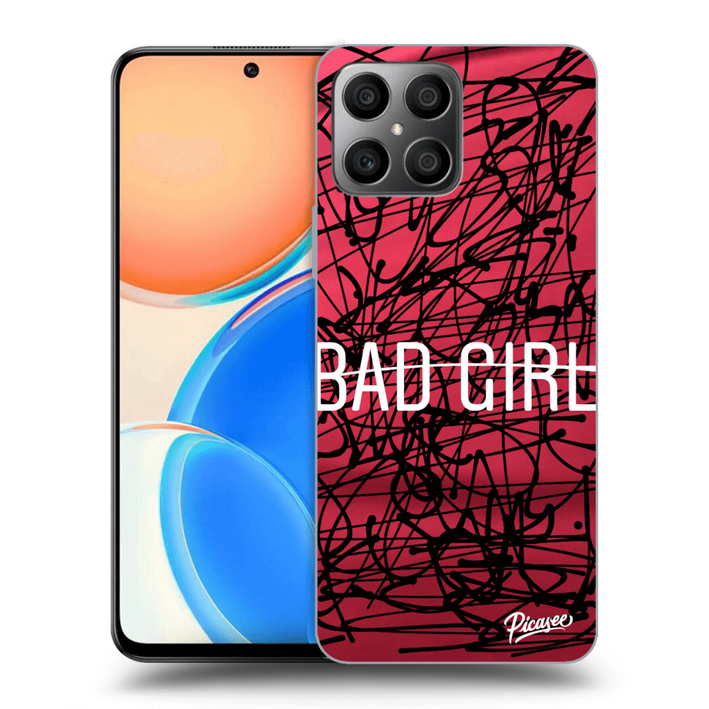 Picasee silikonowe przeźroczyste etui na Honor X8 - Bad girl