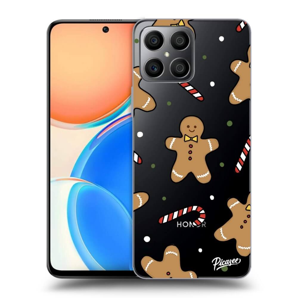Picasee silikonowe przeźroczyste etui na Honor X8 - Gingerbread