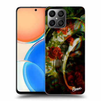 Picasee silikonowe przeźroczyste etui na Honor X8 - Roses color