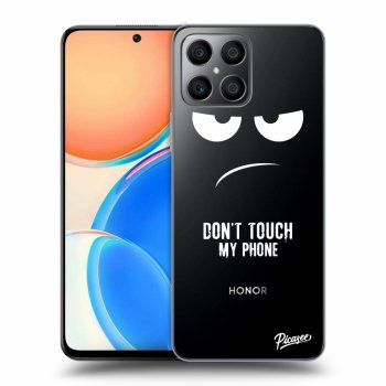 Picasee silikonowe przeźroczyste etui na Honor X8 - Don't Touch My Phone