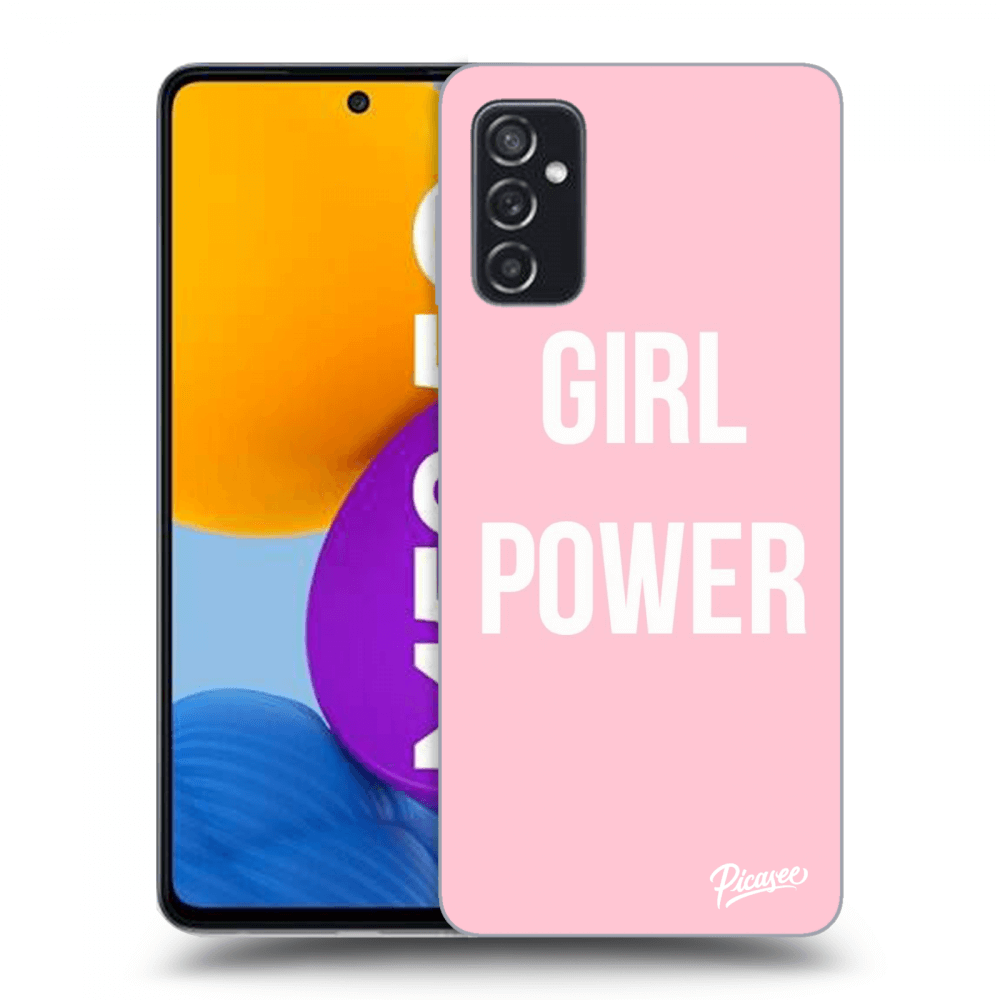 Picasee silikonowe przeźroczyste etui na Samsung Galaxy M52 5G - Girl power