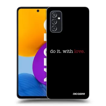 Picasee silikonowe czarne etui na Samsung Galaxy M52 5G - Do it. With love.