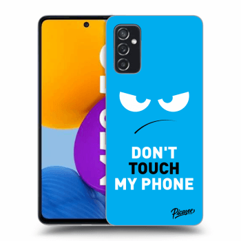Etui na Samsung Galaxy M52 5G - Angry Eyes - Blue
