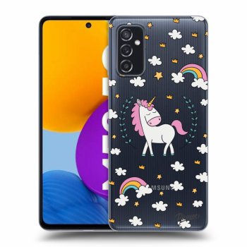 Picasee silikonowe przeźroczyste etui na Samsung Galaxy M52 5G - Unicorn star heaven