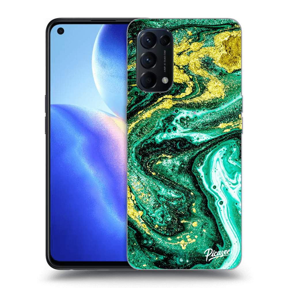 Picasee ULTIMATE CASE pro OPPO Reno 5 5G - Green Gold
