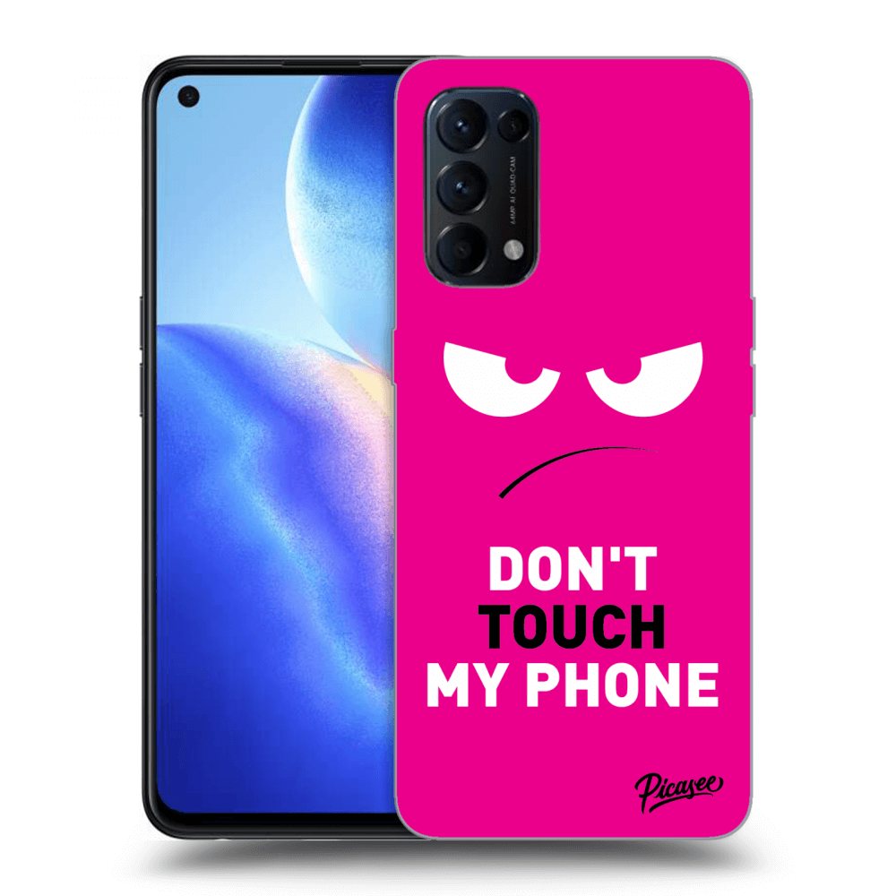 Picasee ULTIMATE CASE pro OPPO Reno 5 5G - Angry Eyes - Pink