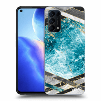 Picasee ULTIMATE CASE pro OPPO Reno 5 5G - Blue geometry