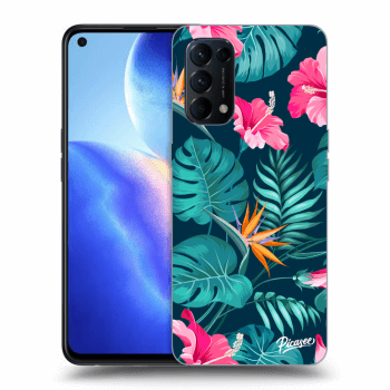 Etui na OPPO Reno 5 5G - Pink Monstera