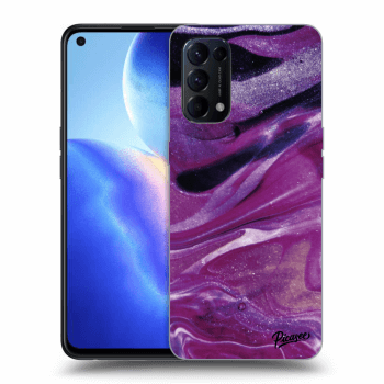 Etui na OPPO Reno 5 5G - Purple glitter