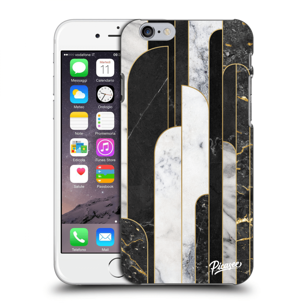 Picasee ULTIMATE CASE pro Apple iPhone 6/6S - Black & White tile