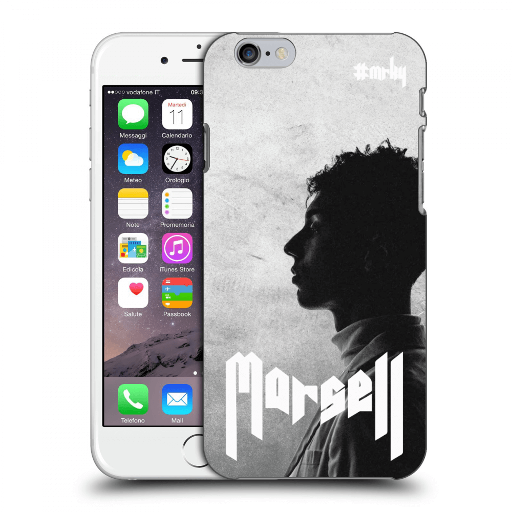 Picasee silikonowe mleczne etui do Apple iPhone 6/6S - Marsell white