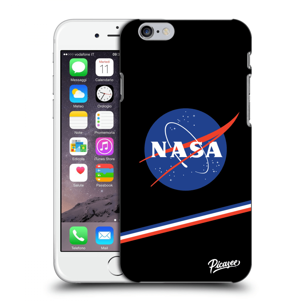 Picasee silikonowe przeźroczyste etui na Apple iPhone 6/6S - NASA Original