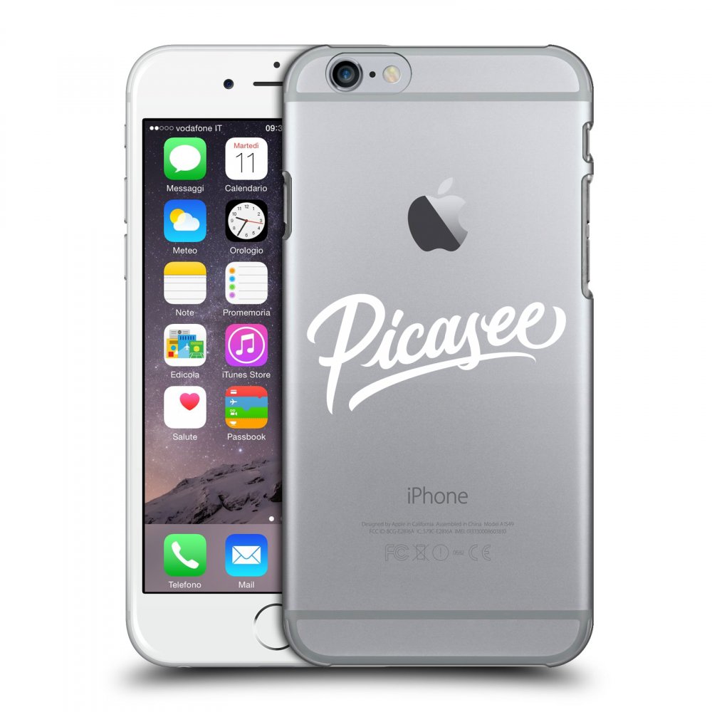 Picasee silikonowe przeźroczyste etui na Apple iPhone 6/6S - Picasee - White