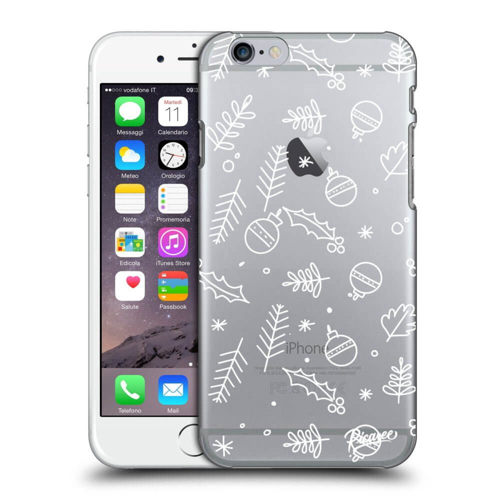 Picasee silikonowe przeźroczyste etui na Apple iPhone 6/6S - Mistletoe