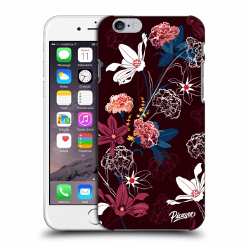 Picasee silikonowe przeźroczyste etui na Apple iPhone 6/6S - Dark Meadow