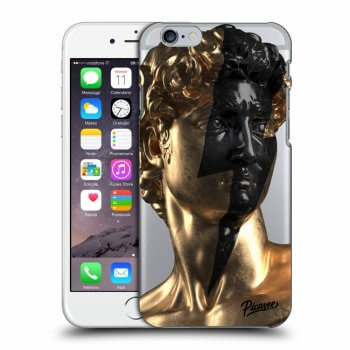 Picasee silikonowe przeźroczyste etui na Apple iPhone 6/6S - Wildfire - Gold