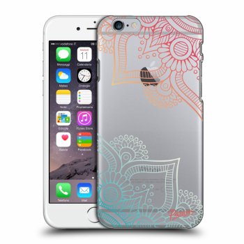 Picasee plastikowe przezroczyste etui do Apple iPhone 6/6S - Flowers pattern