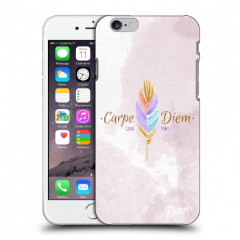 Picasee silikonowe przeźroczyste etui na Apple iPhone 6/6S - Carpe Diem