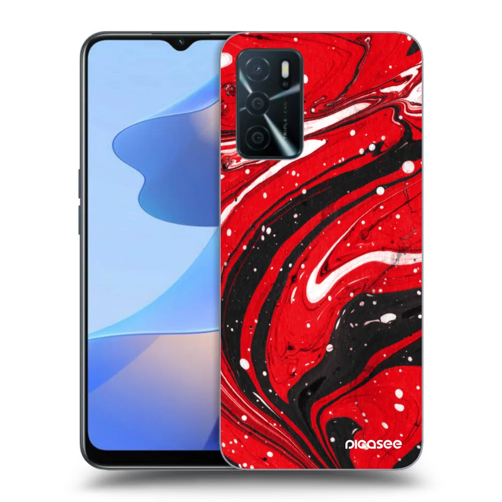 Picasee ULTIMATE CASE na OPPO A16s - Red black