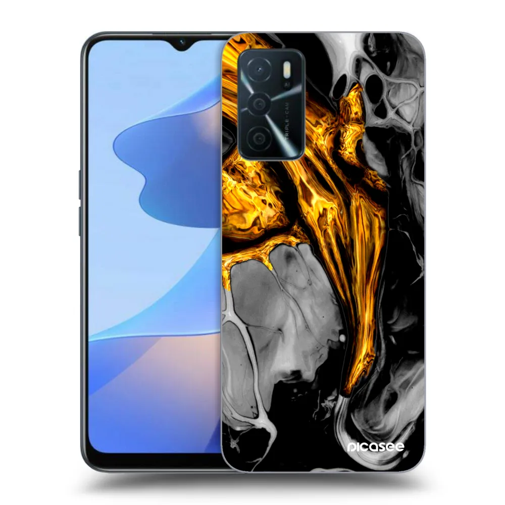 Picasee ULTIMATE CASE na OPPO A16s - Black Gold