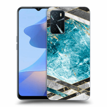Picasee ULTIMATE CASE pro OPPO A16s - Blue geometry