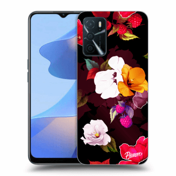 Etui na OPPO A16s - Flowers and Berries