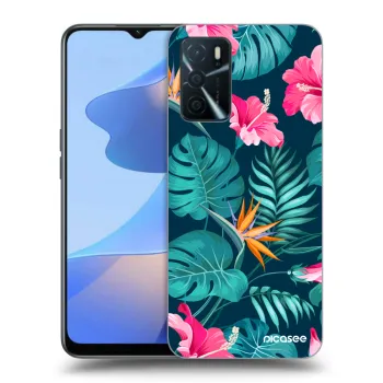 Etui na OPPO A16s - Pink Monstera