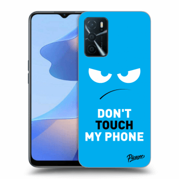 Etui na OPPO A16s - Angry Eyes - Blue