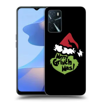 Picasee silikonowe czarne etui na OPPO A16s - Grinch 2