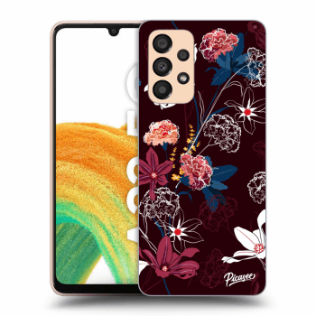 Picasee silikonowe czarne etui na Samsung Galaxy A33 5G A336 - Dark Meadow