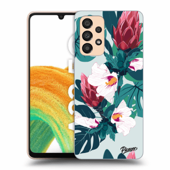 Picasee silikonowe przeźroczyste etui na Samsung Galaxy A33 5G A336 - Rhododendron