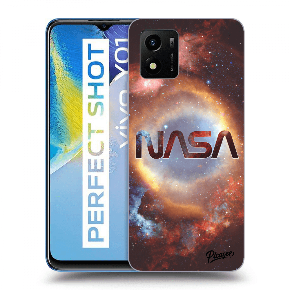 Picasee silikonowe przeźroczyste etui na Vivo Y01 - Nebula