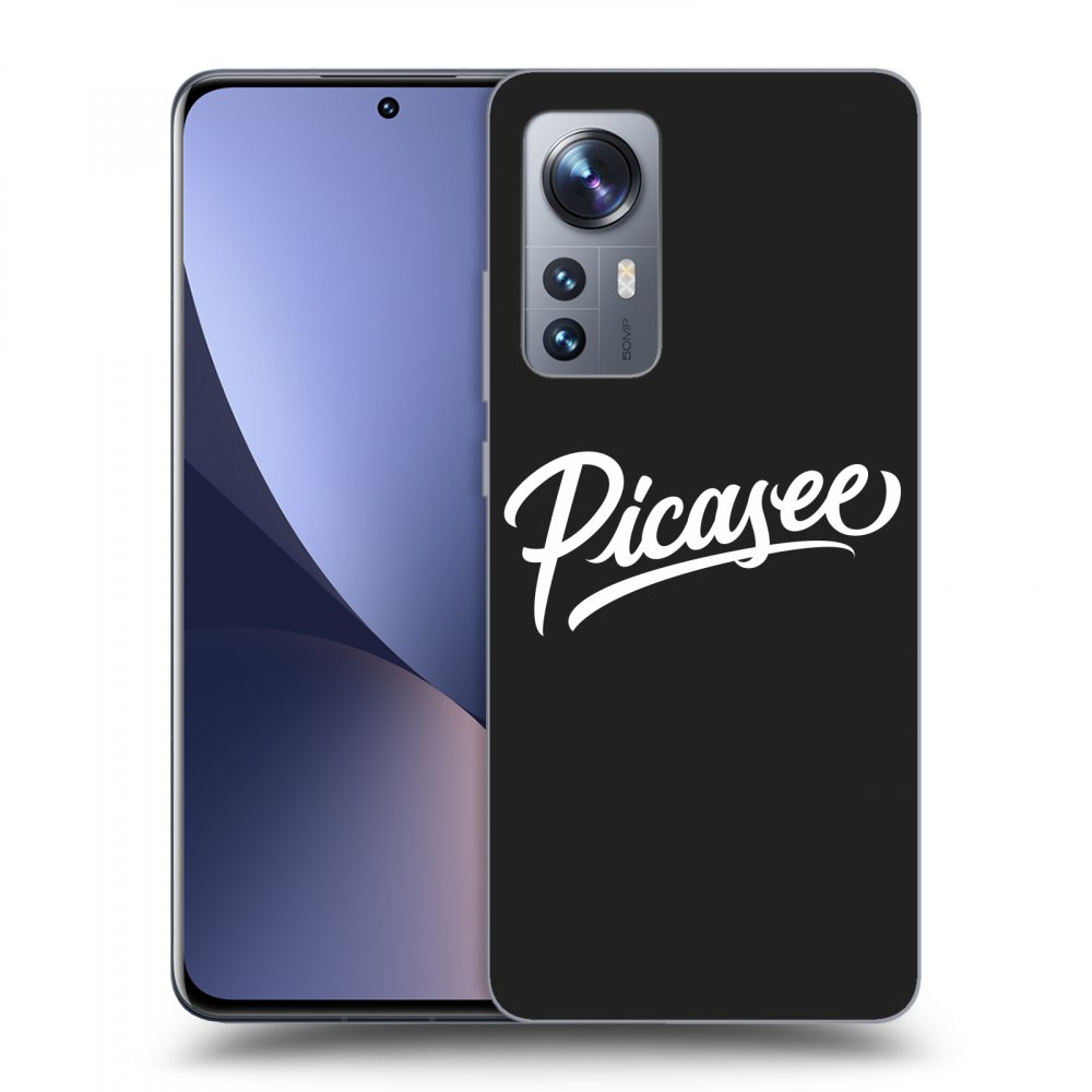 Picasee silikonowe czarne etui na Xiaomi 12X - Picasee - White