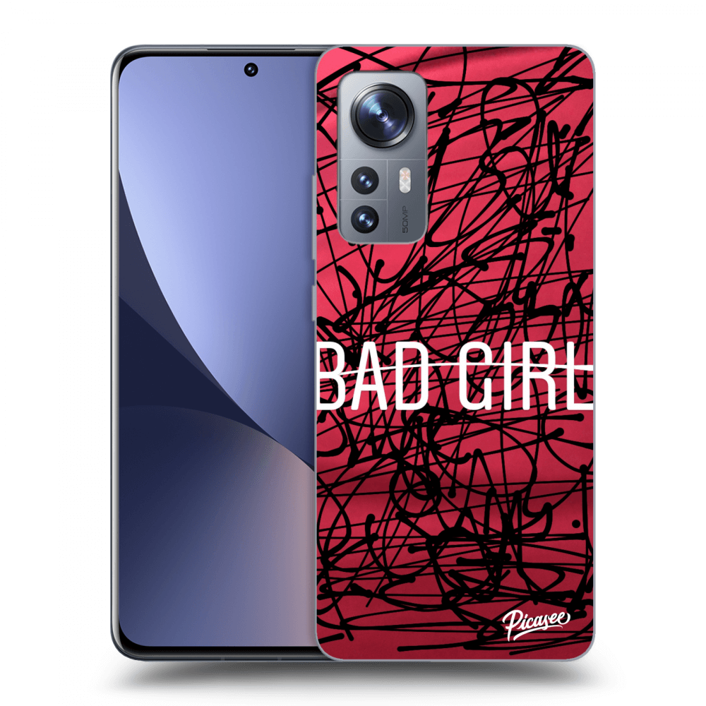 Picasee silikonowe czarne etui na Xiaomi 12X - Bad girl