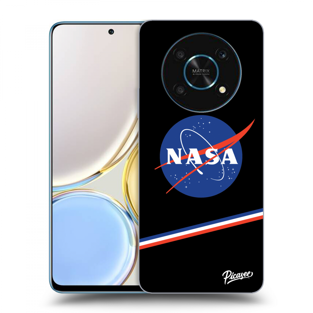 Picasee silikonowe czarne etui na Honor Magic4 Lite 5G - NASA Original