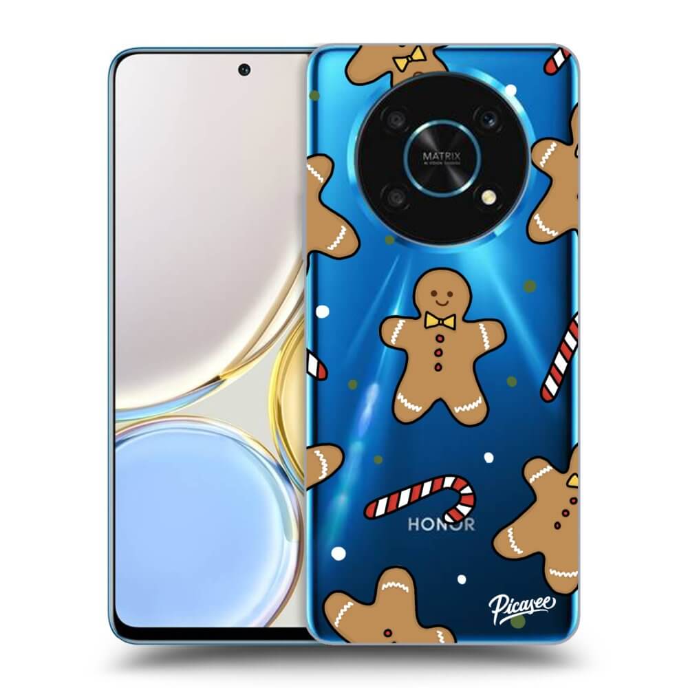 Picasee silikonowe przeźroczyste etui na Honor Magic4 Lite 5G - Gingerbread