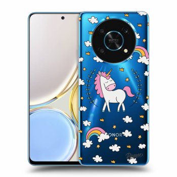 Picasee silikonowe przeźroczyste etui na Honor Magic4 Lite 5G - Unicorn star heaven