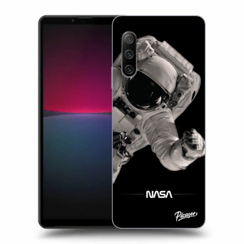 Picasee silikonowe czarne etui na Sony Xperia 10 IV 5G - Astronaut Big