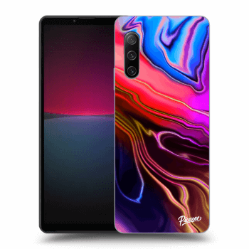 Picasee silikonowe przeźroczyste etui na Sony Xperia 10 IV 5G - Electric