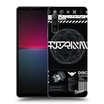 Picasee silikonowe czarne etui na Sony Xperia 10 IV 5G - BLACK DISCO