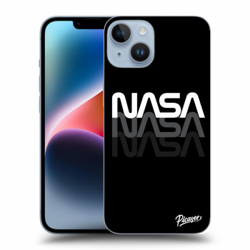 Picasee silikonowe przeźroczyste etui na Apple iPhone 14 - NASA Triple